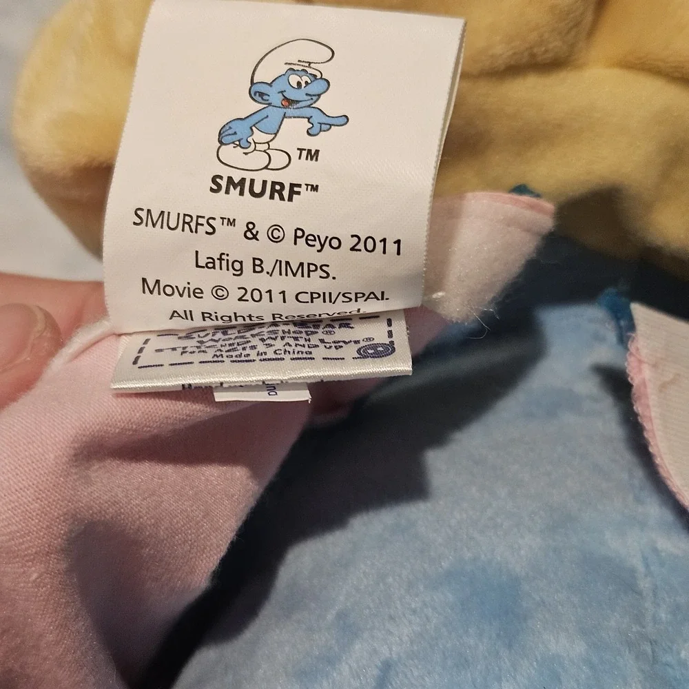 Build A Bear Smurfette Kellytoy Papa Smurf Plush Bundle Movie Stuffed Animals